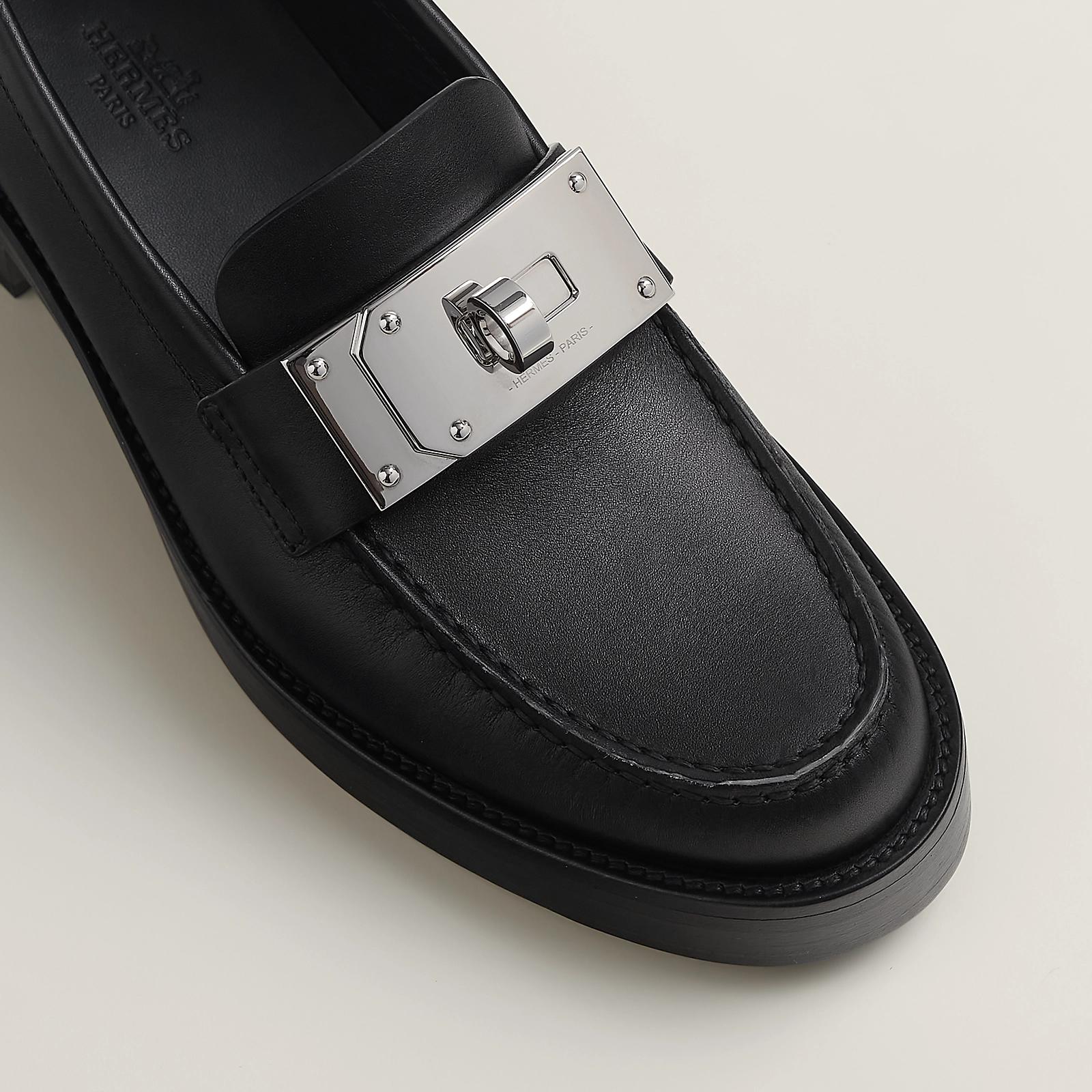 Giày Hermes Hot Loafer Nữ Đen